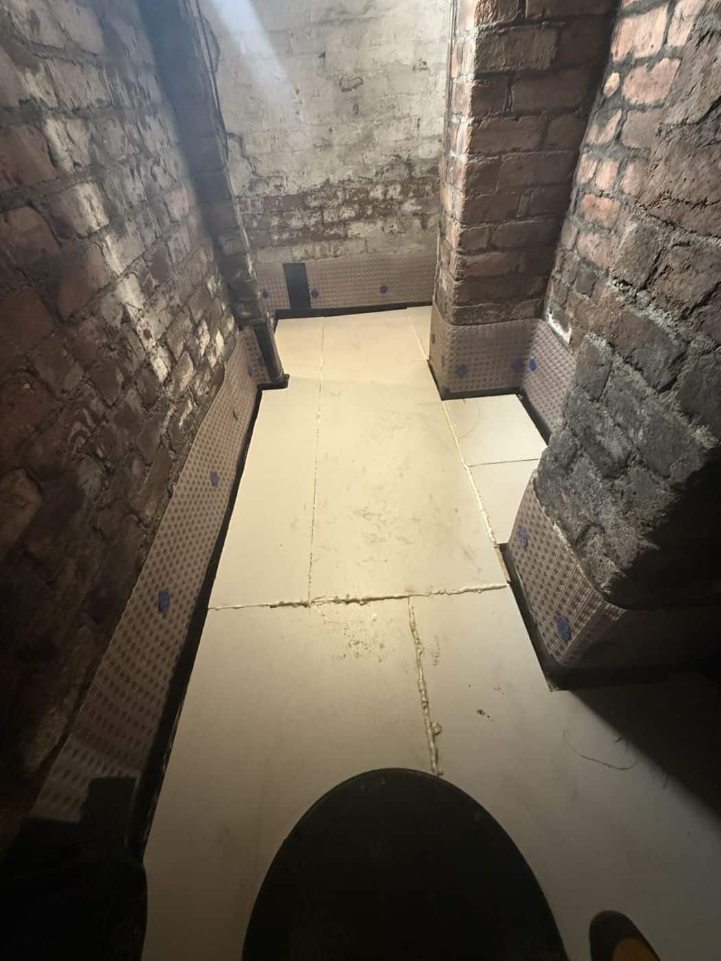 Clean dry usable storage area after the works