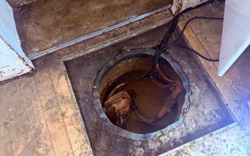 leeds cellar sump chamber in floor